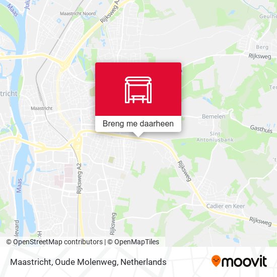 Maastricht, Oude Molenweg kaart