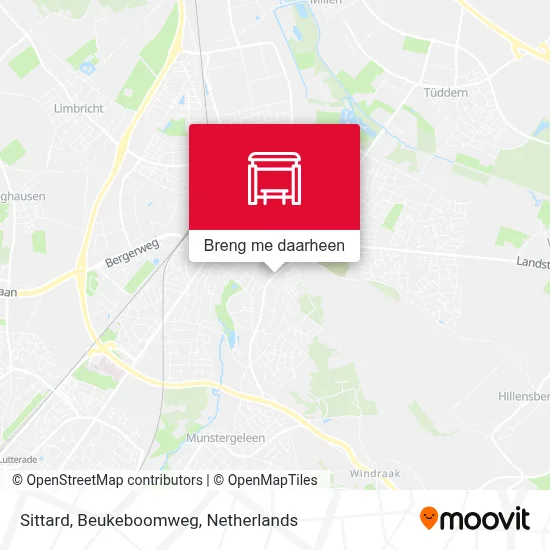Sittard, Beukeboomweg kaart