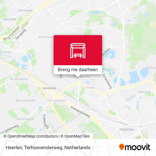 Heerlen, Terhoevenderweg kaart