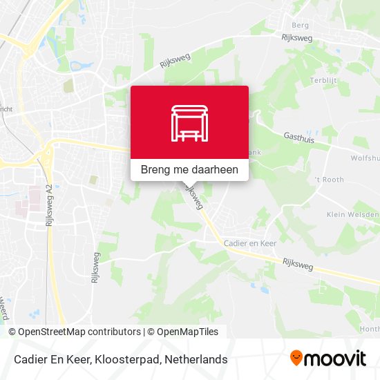 Cadier En Keer, Kloosterpad kaart