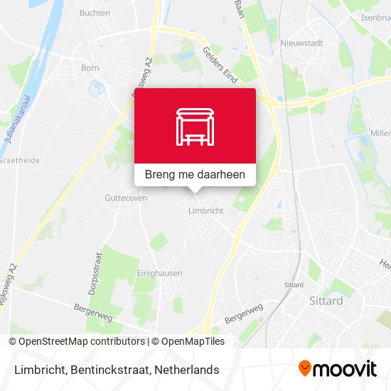 Limbricht, Bentinckstraat kaart