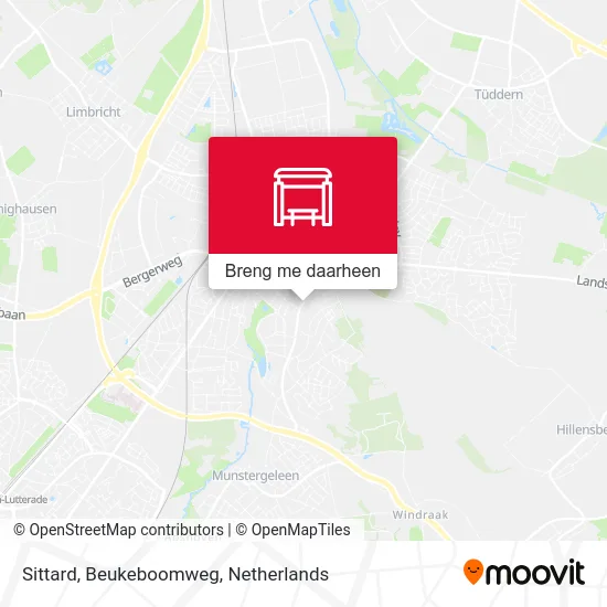 Sittard, Beukeboomweg kaart