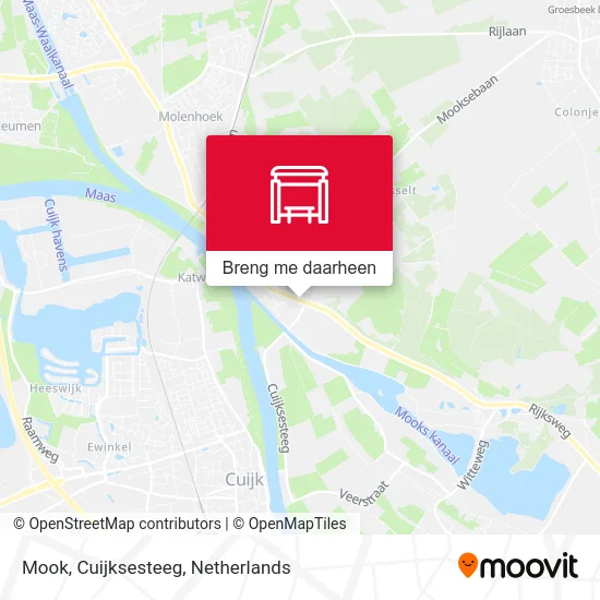 Mook, Cuijksesteeg kaart