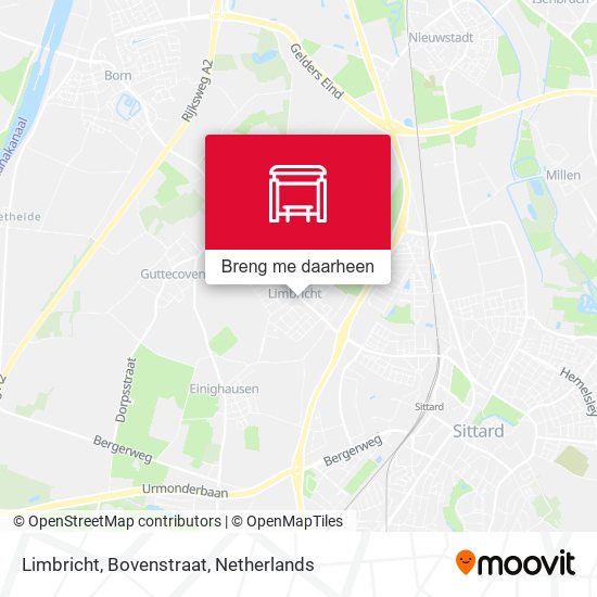 Limbricht, Bovenstraat kaart