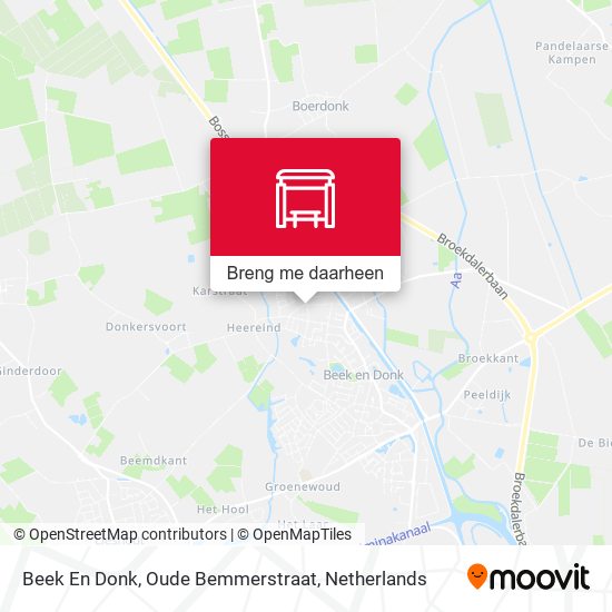 Beek En Donk, Oude Bemmerstraat kaart