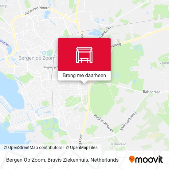 Bergen Op Zoom, Bravis Ziekenhuis kaart