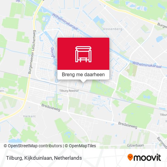 Tilburg, Kijkduinlaan kaart