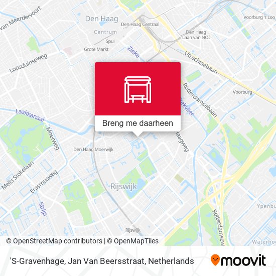 'S-Gravenhage, Jan Van Beersstraat kaart