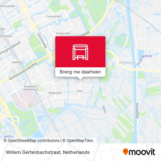 Willem Gertenbachstraat kaart