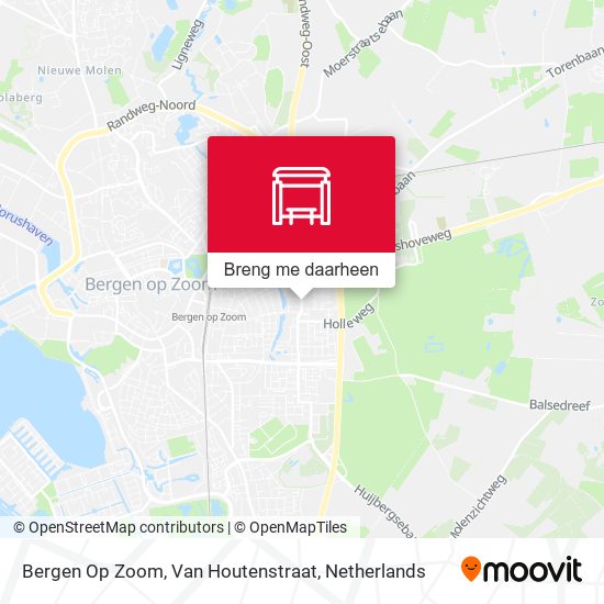 Bergen Op Zoom, Van Houtenstraat kaart