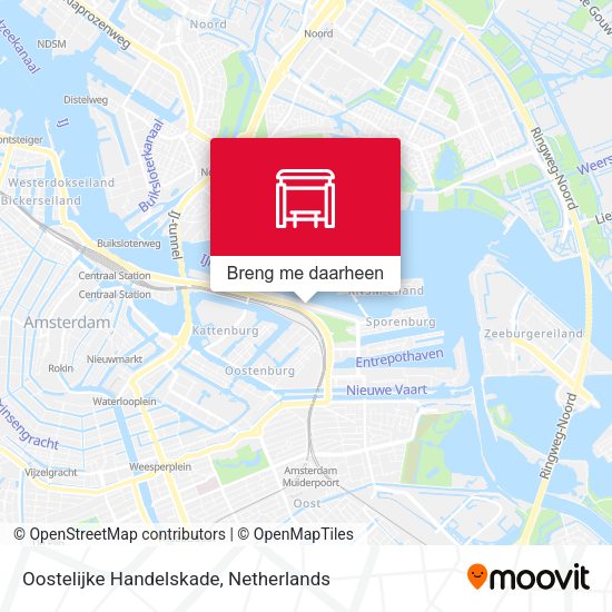Oostelijke Handelskade kaart