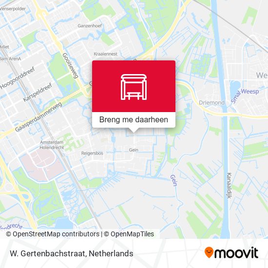 W. Gertenbachstraat kaart
