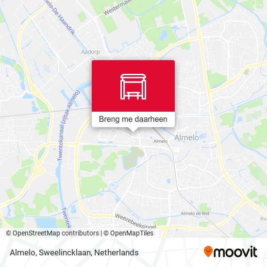 Almelo, Sweelincklaan kaart