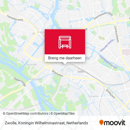 Zwolle, Koningin Wilhelminastraat kaart