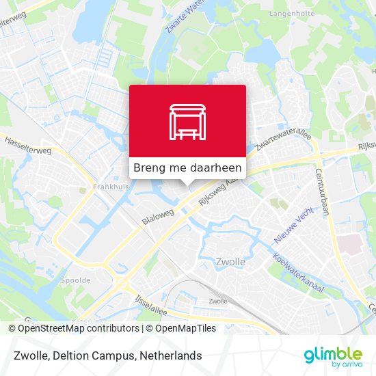 Zwolle, Deltion Campus kaart