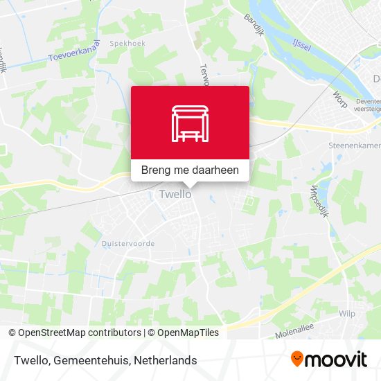 Twello, Gemeentehuis kaart