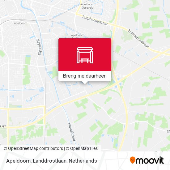 Apeldoorn, Landdrostlaan kaart