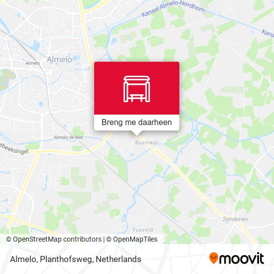 Almelo, Planthofsweg kaart