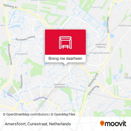 Amersfoort, Curiestraat kaart