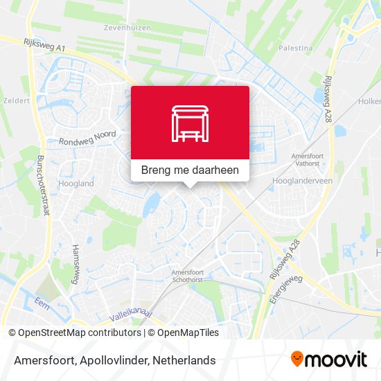 Amersfoort, Apollovlinder kaart