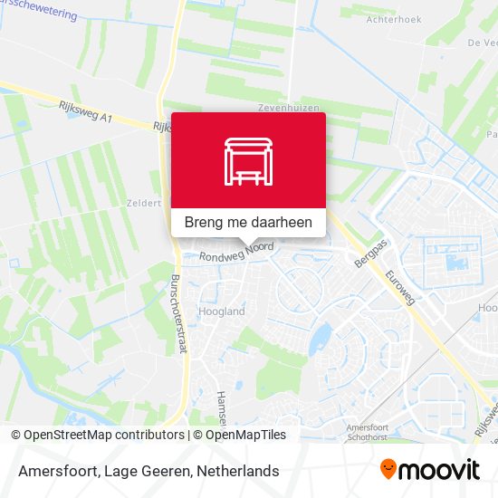 Amersfoort, Lage Geeren kaart