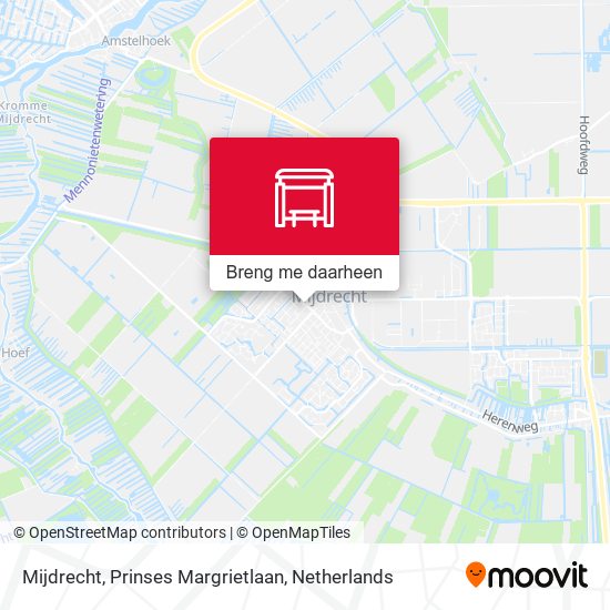 Mijdrecht, Prinses Margrietlaan kaart