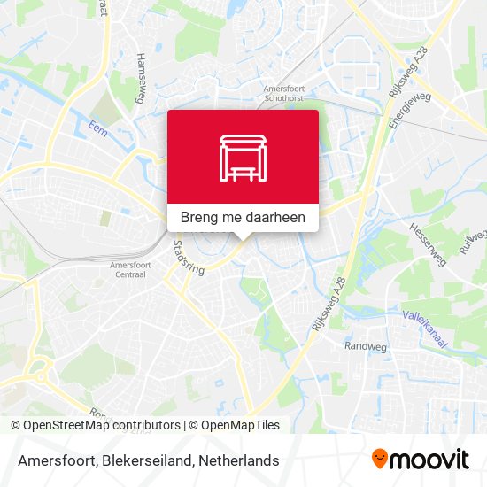 Amersfoort, Blekerseiland kaart