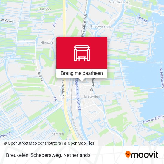 Breukelen, Schepersweg kaart