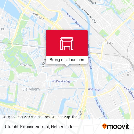 Utrecht, Korianderstraat kaart