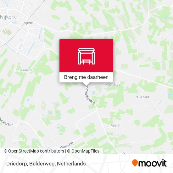 Driedorp, Bulderweg kaart