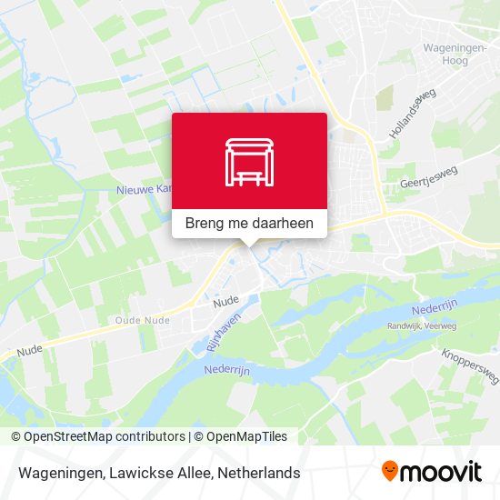 Wageningen, Lawickse Allee kaart