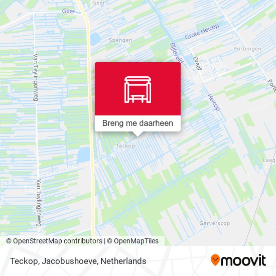Teckop, Jacobushoeve kaart
