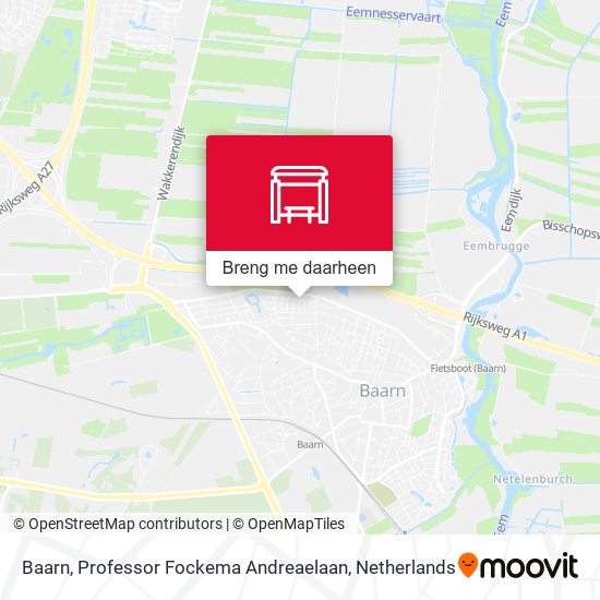 Baarn, Professor Fockema Andreaelaan kaart