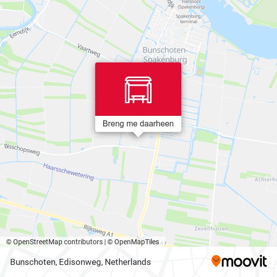 Bunschoten, Edisonweg kaart