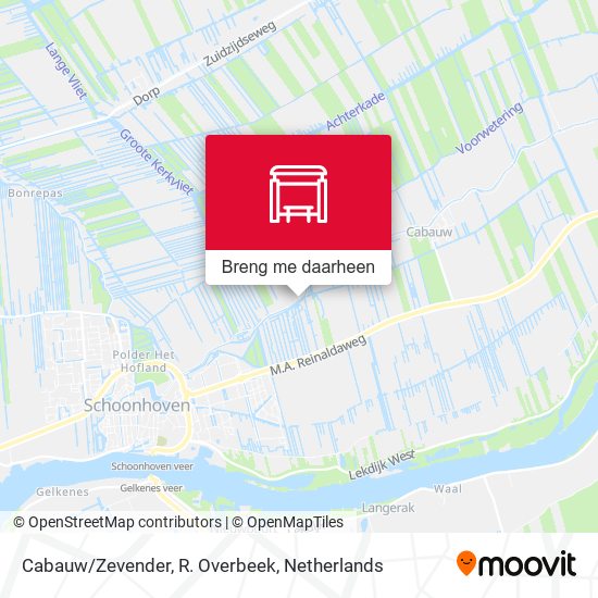 Cabauw/Zevender, R. Overbeek kaart