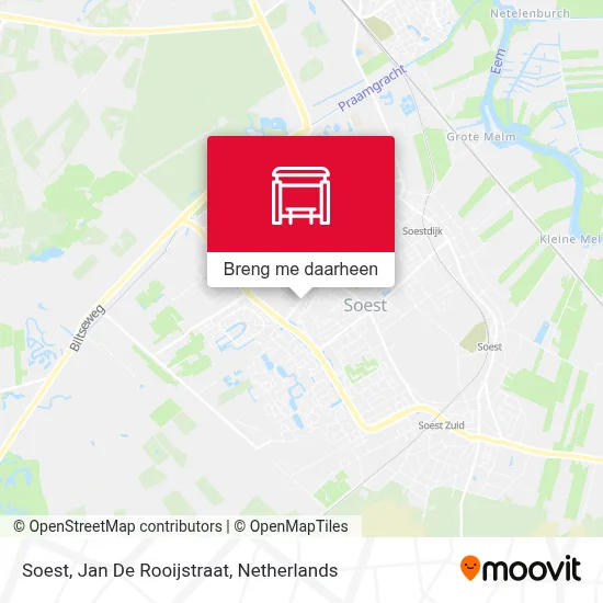 Soest, Jan De Rooijstraat kaart