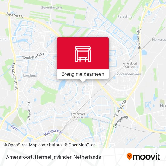 Amersfoort, Hermelijnvlinder kaart