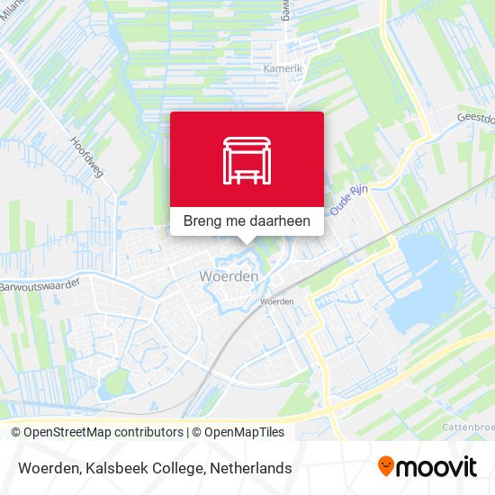 Woerden, Kalsbeek College kaart