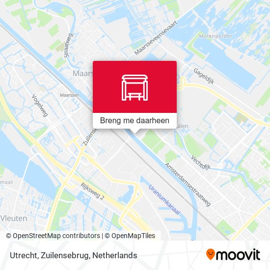 Utrecht, Zuilensebrug kaart