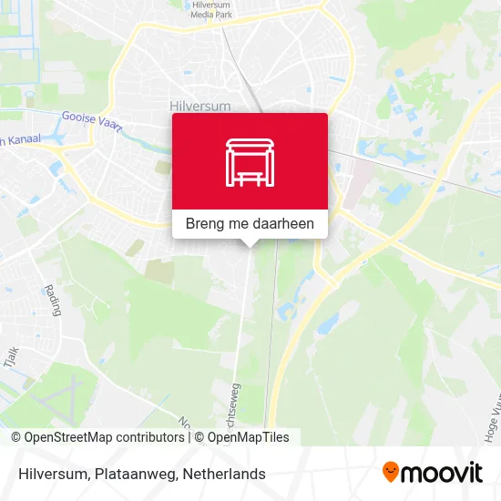 Hilversum, Plataanweg kaart