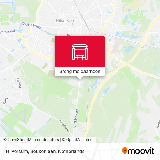 Hilversum, Beukenlaan kaart