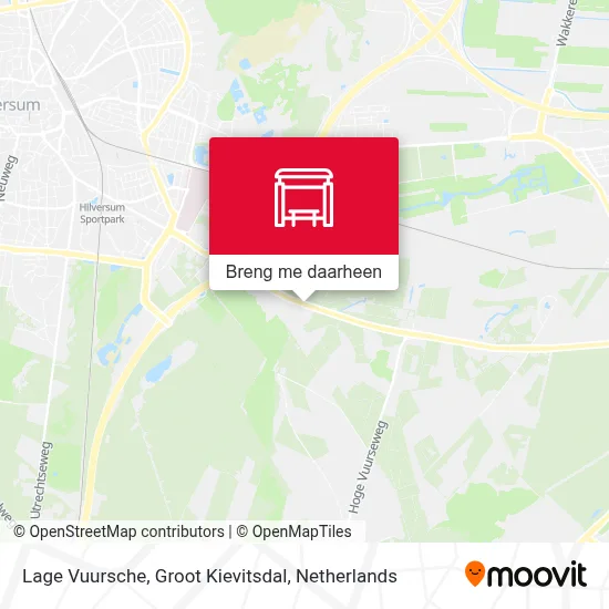 Lage Vuursche, Groot Kievitsdal kaart