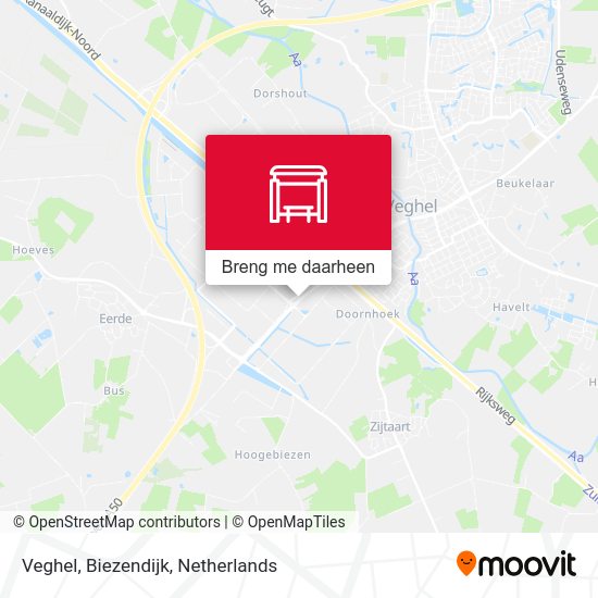 Veghel, Biezendijk kaart