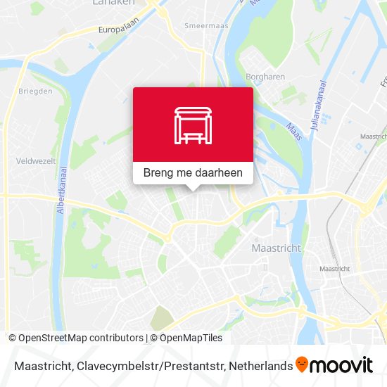 Maastricht, Clavecymbelstr / Prestantstr kaart