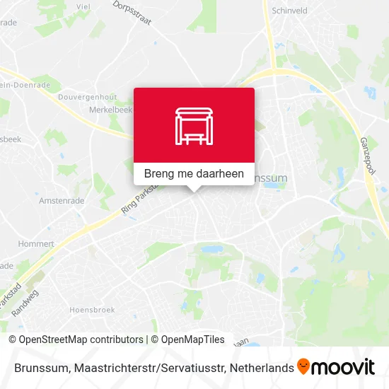 Brunssum, Maastrichterstr / Servatiusstr kaart
