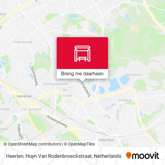 Heerlen, Huyn Van Rodenbroeckstraat kaart