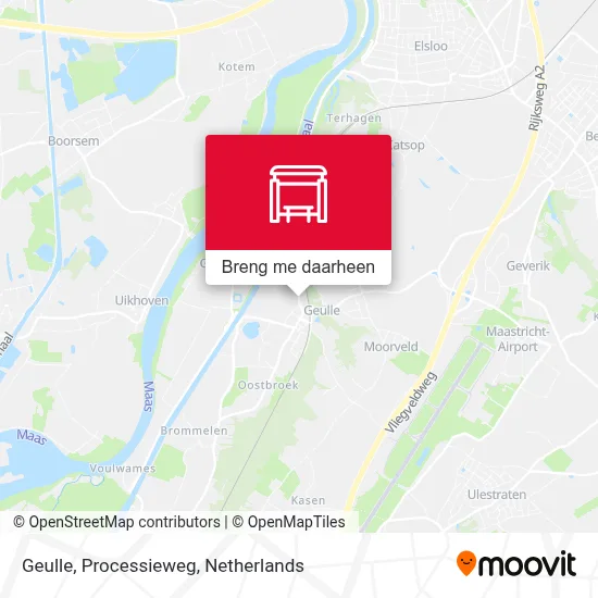 Geulle, Processieweg kaart