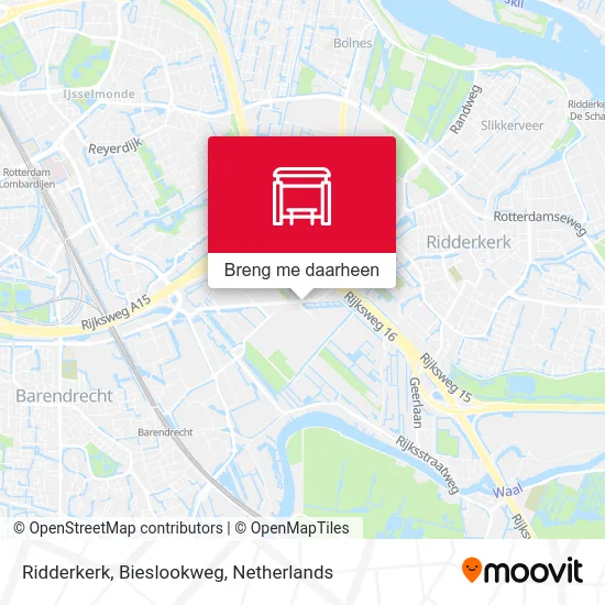 Ridderkerk, Bieslookweg kaart