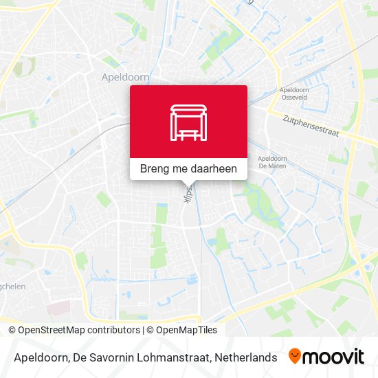 Apeldoorn, De Savornin Lohmanstraat kaart