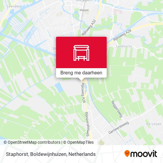 Staphorst, Boldewijnhuizen kaart